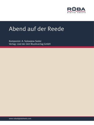 cover image of Abend auf der Reede